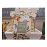 Fresh Citrus Hand Wash and Lotion Set with Dish