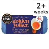 Freshlay Golden Yolks Free Range Eggs 10 Pack 540G – Clubcard Price
