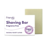 Friendly Soap – Fragrance-Free Shaving Bars (95g), Rich, Soothing, Plant-Based, Cruelty-Free, Made By Hand, No Preservatives or Sulphates
