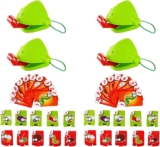 Frog Tongue Board Game, Frog Mask with Blow Tongue Funny Frog Tongue Mask Game Frog Tongues Out Toy with Blowing Air Multiplayer Interactive Lizard Tongue Game for Family & Party (4 Players)