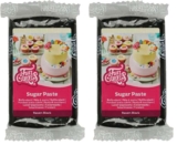 FunCakes Sugar Paste Raven Black, 250 g (Pack of 2)