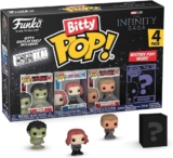 Funko Bitty POP 4 Pack: Marvel – The Avengers – Hulk – Black Widow – Hawkeye – Mystery Mini Figure – Styles may vary And A Surprise Mystery Mini Figure – 0.9 inch (2.2 cm) Collectable – Gift Idea
