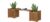 Furinno wood planter with bench Natural, 26.16 x 100.33 x 29.72