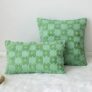 Fycyko Set of 2 Decorative Throw Pillow Covers 30×50 cm Daisy Sun Flower Jacquard Pillowcase 45×45 cm Soft Square Lumbar Cushion Cover for Home Decor Sofa Bedroom Car Couch 12×20 Inch – Pea green