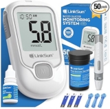 G-425-1 Blood Glucose Monitor Kit, Blood Sugar Monitor with 50 Test Strips, 50 Lancets, 1 Glucometer, 1 Lancing Device, 1 Control Solution, No Coding, Time-Stamped Results, Results in mmol/L