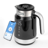 GEEPAS Digital Electric Kettle 1.7L Wifi Tuya Smart App Control Alexa Google Voice Compatible Digital Display Auto Shut Off Cool