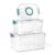 GIOVARA Airtight Bread Box and 3-Piece Storage Containers