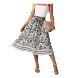 GRECERELLE Womens Summer Midi Skirt