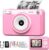 GREENKINDER Kids Camera Instant Print, 1080P Instant Camera for Kids with 5 Rolls Print Paper & 32GB Card, Kids Digital Cameras Christmas Birthday Toddler Boys Gifts for Girls Toys Age 3-12