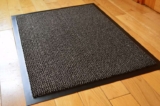 GREY BLACK HEAVY DUTY NON SLIP RUBBER DIRT STOPPER BARRIER RUG SMALL MEDIUM EXTRA LARGE DOORMAT LONG NARROW HALL RUNNER 6 (40 X 60