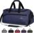 GSG SINCE 1998 Mens Sports Gym Bag with Wet Pocket & Shoe Compartment, 35L Travel Duffle Holdall with Padded Shoulder Strap, Foldable Overnight Bag for Swimming & Fitness