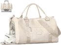GSG SINCE 1998 Sports Gym Bag Womens Travel Bag with Shoes Compartment & Wet Pocket, Weekend Overnight Duffle Hospital Bag Carry On Holdall for Travel Swimming