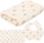 GSrenyu 3 Pack Baby Towels Newborn Large Muslin Cloths Blankets 100x100cm with Muslin Cloths and Adjustable Baby Bib Set, Swaddle Blanket 0-3 Months Essentials for Newborn