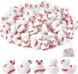 GSrenyu 70PCS Mini Resin Duck to Hide, Mini Resin Animals little Baseball Ducks for Fairy Garden DIY Craft Aquarium Christmas Birthday Party Potted Plants Micro Landscape Decor