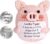 GSrenyu Funny Positive Pig, Cute Mini Pig Doll with Inspirational Quote for Home Office Desk Decor