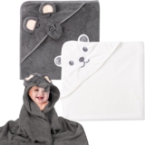GSrenyu Hooded Baby Towel,Soft Bath Towel for Newborns,Infants,Toddlers,Cute Animal Hooded Towels for Girls Boys(80x80CM)
