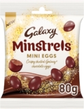 Galaxy Minstrels Mini Eggs Milk Chocolate Bag 80g Crispy Shell Chocolate Eggs, Smooth Galaxy Milk Chocolate Bites, Easter Chocolate Treats Sharing & Gifts