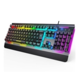 Gaming Keyboard UK Layout, USB Wired Computer Keyboard