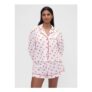 Gap X Summer Fridays White Kiss Poplin Pyjama Top
