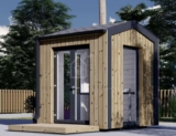 Garden Room Office EMMY (34 mm Cladding), 2×2 m (66 x 66), 4 m²
