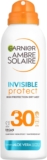 Garnier Ambre Solaire Invisible Protect Dry Mist SPF 30, Fast Absorbing, High UVA & UVB Protection, Water Resistant, Invisible Finish, Non-Sticky 150ml