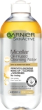 Garnier Micellar Cleansing Water For Dry Skin 400ml, Oil Infused Cleanser & Waterproof Makeup Remover, Recognised By The British Skin Foundation, Use With Reusable Micellar Eco Pads