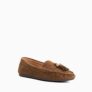 Geen – Brown Suede Tassel Trim Loafers