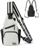 Geestock Crossbody Sling Bag for Men & Women, 2-1 Small Backpack Convertible Cross Body Shoulder Bag Waterproof Chest Bag Casual Daypack for Hiking, Cycling, Travel