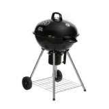 George Foreman Charcoal BBQ Kettle Barbecue Portable with Wheels