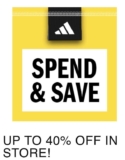 Get 20% off a £60 Spend/30% off a £90 Spend/40% off a £130 Spend adidas Outlet Stores Until 03/05