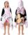 Get Trend Disney Minnie Mouse Bath Towel with Hood for Kids Absorbent Changing Robe Poncho Towel for Swim Bath Shower Beach Holiday Essentials (White/Pink Minnie Mouse, 3-7 Years)