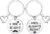 Ghloyza 2Pcs Couple Keyrings for Women Men Valentines Day Gifts for Him Her Mr. Right and Mrs. Always Right Keyring Wedding Anniversary Birthday Gift for Boyfriend Girlfriend Husband Wife