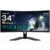 Gigabyte G34WQCP 34 WQHD Curved Gaming Monitor – 3440 x 1440, 1500R, 180Hz, 1ms