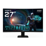 Gigabyte GS27QCA 27 QHD Curved Gaming Monitor – 2560 x 1440, 180Hz, 1ms, 250 cd/m², FreeSync, HDR Ready, HDMI 2.0, DisplayPort 1.4