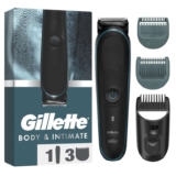 Gillette Intimate Trimmer i5, Mens Body Groomer with Lifetime Sharp Blades, Waterproof Body Shaver, Wet/Dry Use