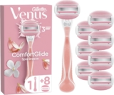 Gillette Venus Comfortglide Spa Breeze Womens Razor- 8 Blades, 3 built-in blades for a smooth, close shave that lasts