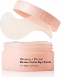 Ginseng Retinal Under Eye Patches for Puffy Eyes, Revive Under Eye Masks Skincare, Under Eye Gel Patches, Brightens Dark Circles, Smooth Wrinkles & Fine Lines, Korean Skincare 60Patches