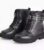 Girls Black Lace Up Biker Boots (Size 3) – Free C&C