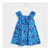 Girls Blue Printed Dress (1M-7Y)