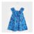 Girls Blue Printed Dress (1M-7Y)