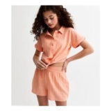 Girls Coral Gauze Elasticated Waist Shorts