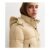 Girls Cream Padded Hooded Jacket