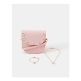 Girls Jewel Flower Bag & Jewellery Set