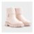 Girls Pink Roll-Knit Chelsea Boots
