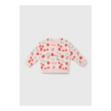 Girls Pink Strawberry Cherry Sweatshirt (1-7yrs)