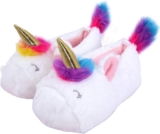 Girls Unicorn Slippers Cute Toddler Girls Slippers Soft Comfy Warm Plush Princess Home Slippers(Toddler/Little Kid/Big Kid)