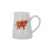 Gisela Graham Mini Serving Jug, Embossed Highland Cow, Stoneware, 100ml