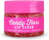 Give Me Cosmetics, Candy Floss Sugar Lip Scrub, Exfoliating Balm to Remove Dry, Dead Skin for Soft, Hydrated Lips