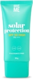 Give Me Cosmetics Sun Cream, SPF50 Broad Spectrum, Protection From UVA and UVB Rays, Quick Absorbing, Vegan Friendly, Paraben and Fragrance Free