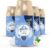 Glade Automatic Air Freshener Refills, Room Spray & Odour Eliminator, Clean Linen, Pack of 4 (4 x 269ml)